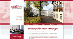 Desktop Screenshot of hotelmeyer.de