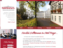 Tablet Screenshot of hotelmeyer.de